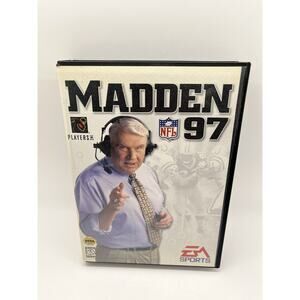 Madden NFL 97 (Sega Genesis, 1996) Complete w/Manual & Box! Tested & Working!